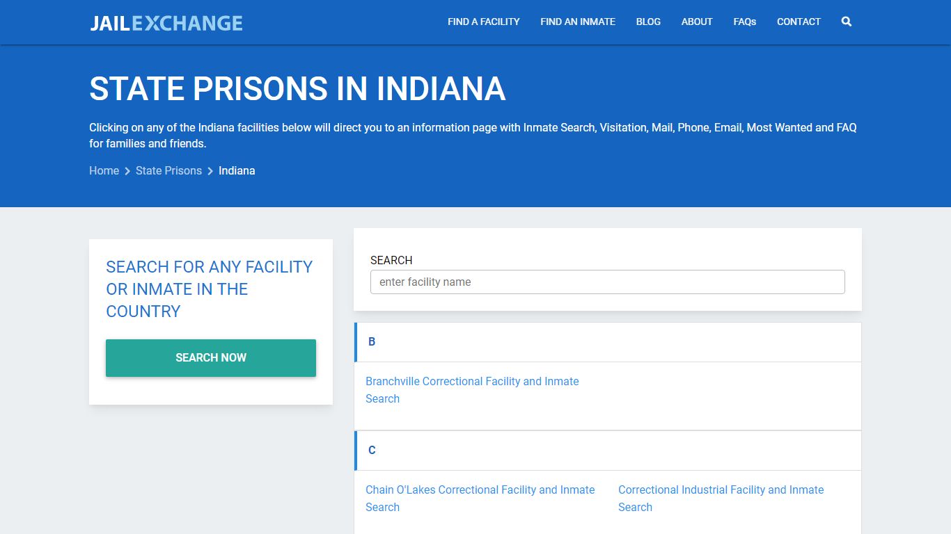 Indiana Prisons | DOC | Prison Inmate Search | Juvenile Detention